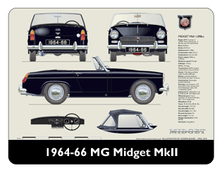 MG Midget MkII 1964-66 Mouse Mat